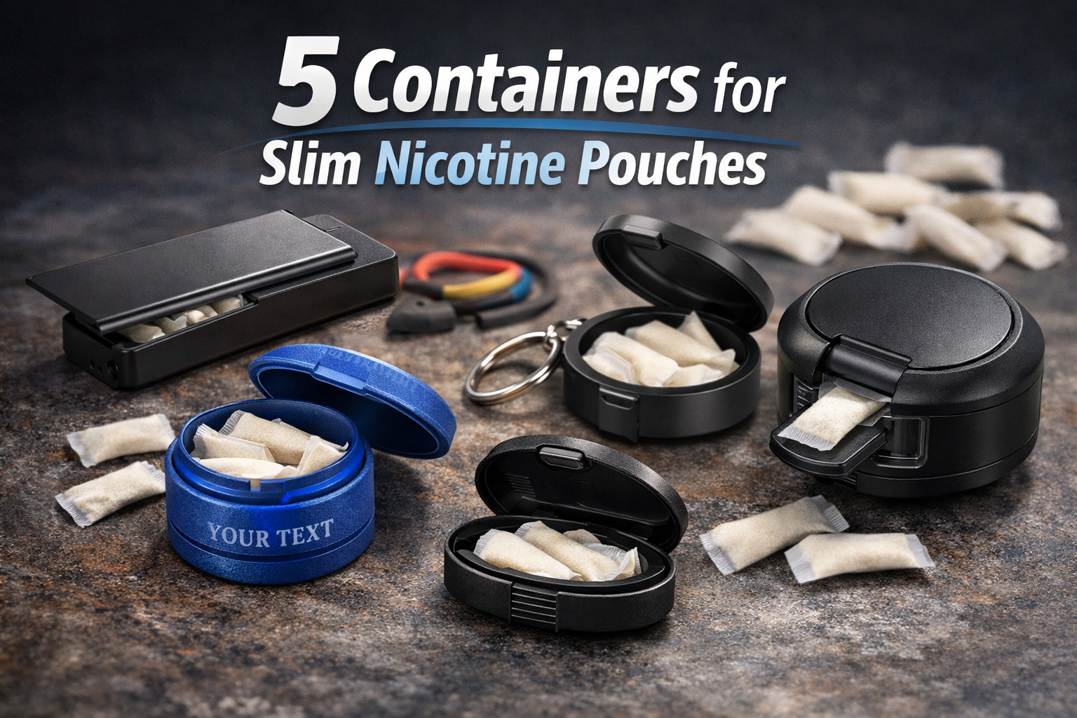Containers for Slim Nicotine Pouches
