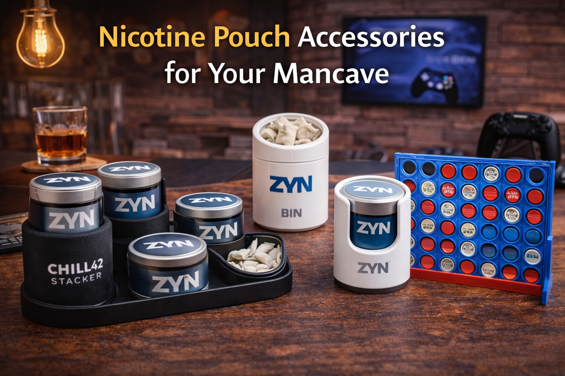 Nicotine Pouch Accessories for Your Mancave
