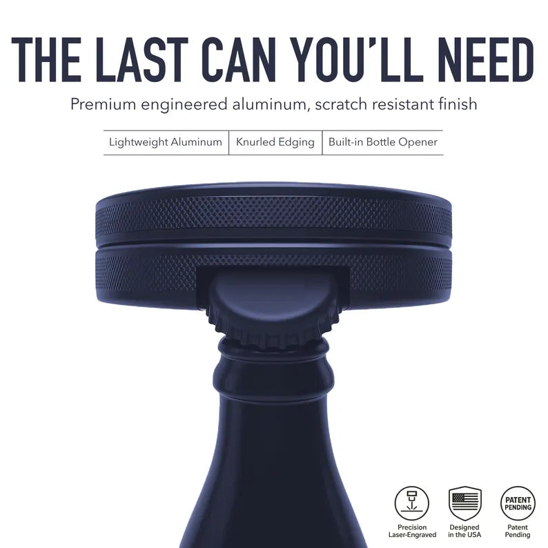 Metal Nicotine Pouch Can with Bottle Opener