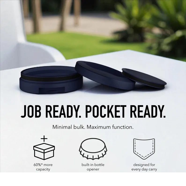 Metal Nicotine Pouch Can with Bottle Opener