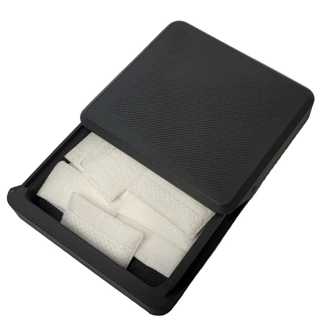 sliding magnetic pouch container square
