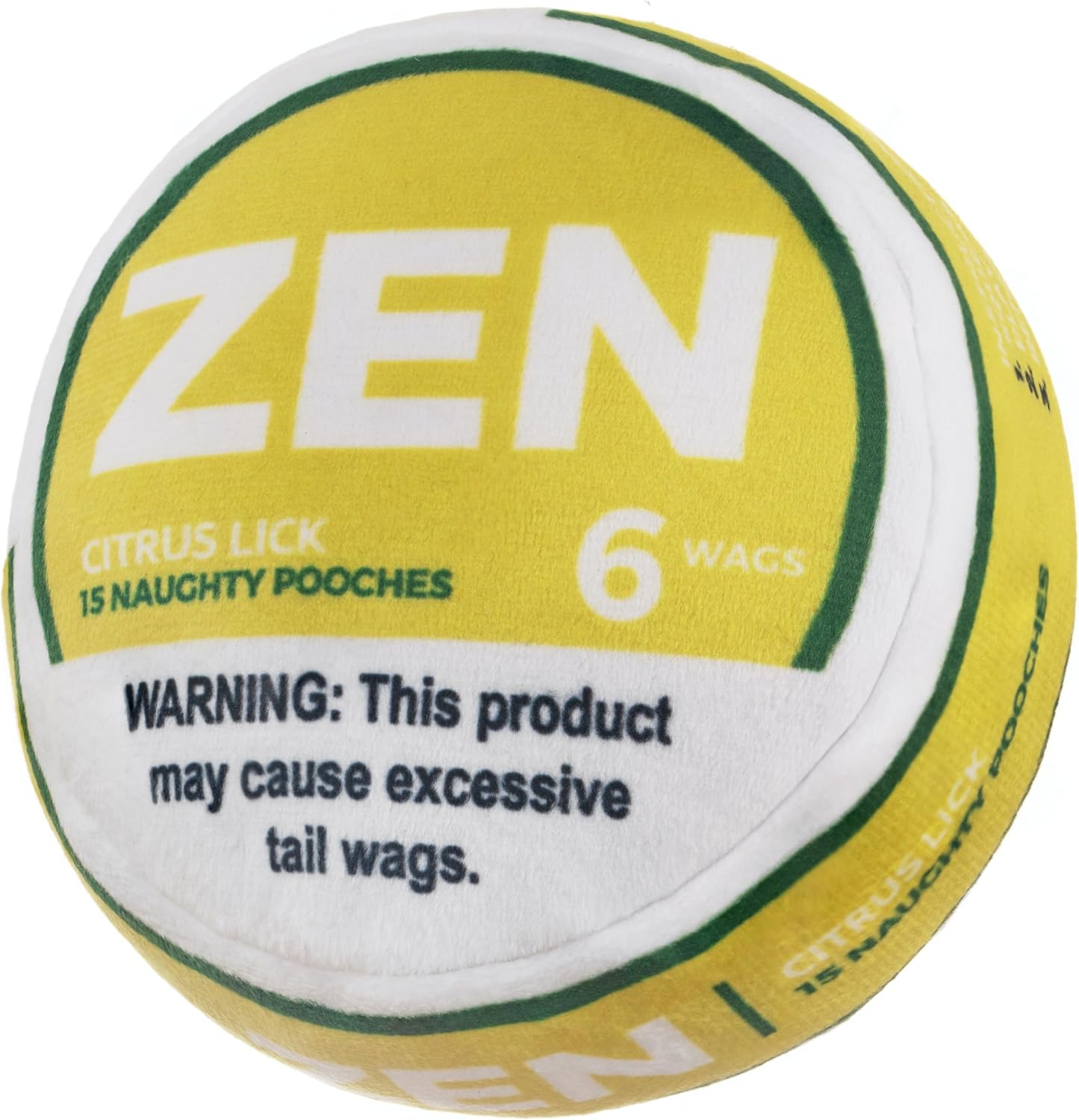 Zen Pupper Deckies Dog Plush Squeaky Toy (Crinkle)