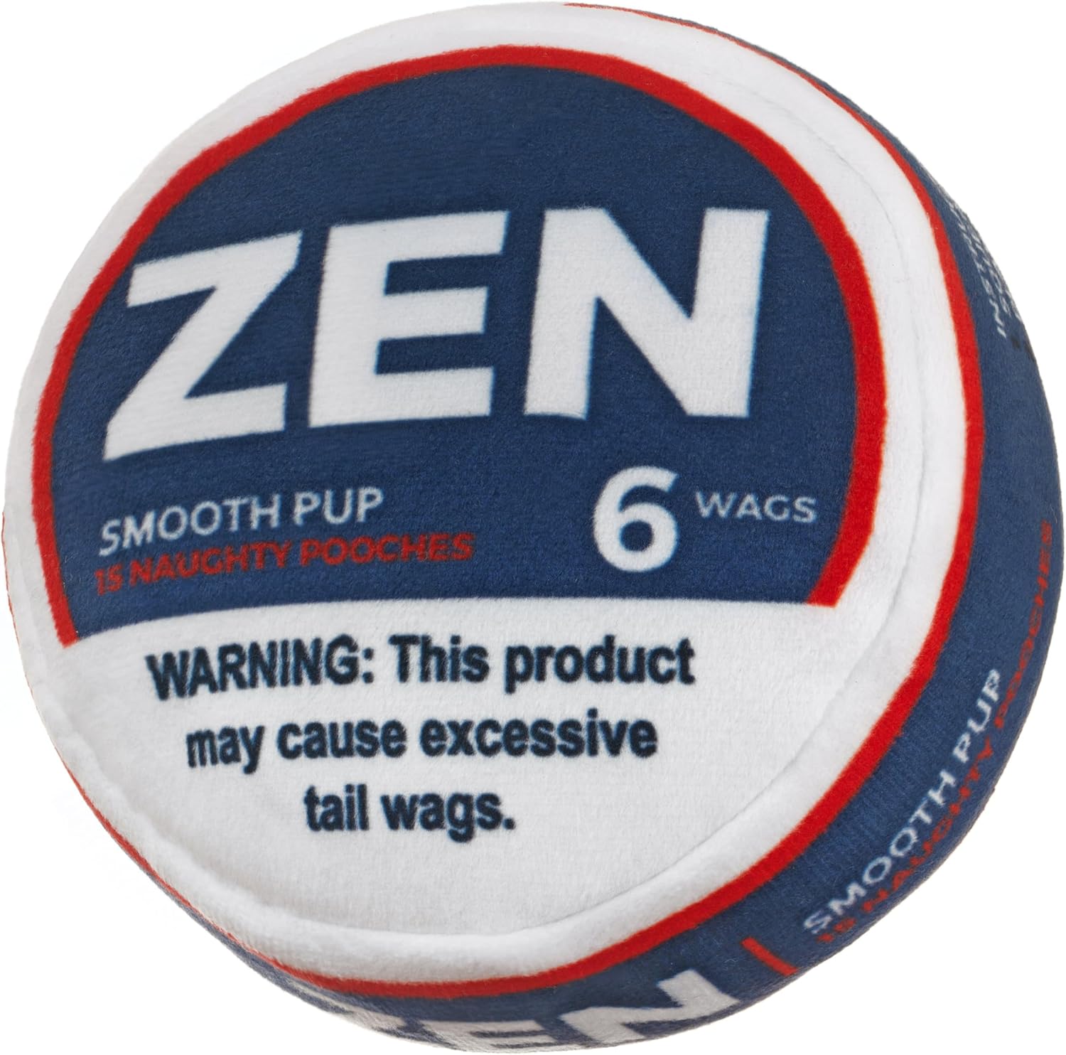 Zen Pupper Deckies Dog Plush Squeaky Toy (Crinkle)