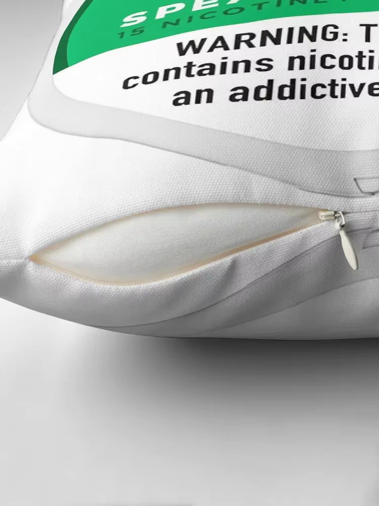 Nicotine Pouch Pillow Cover
