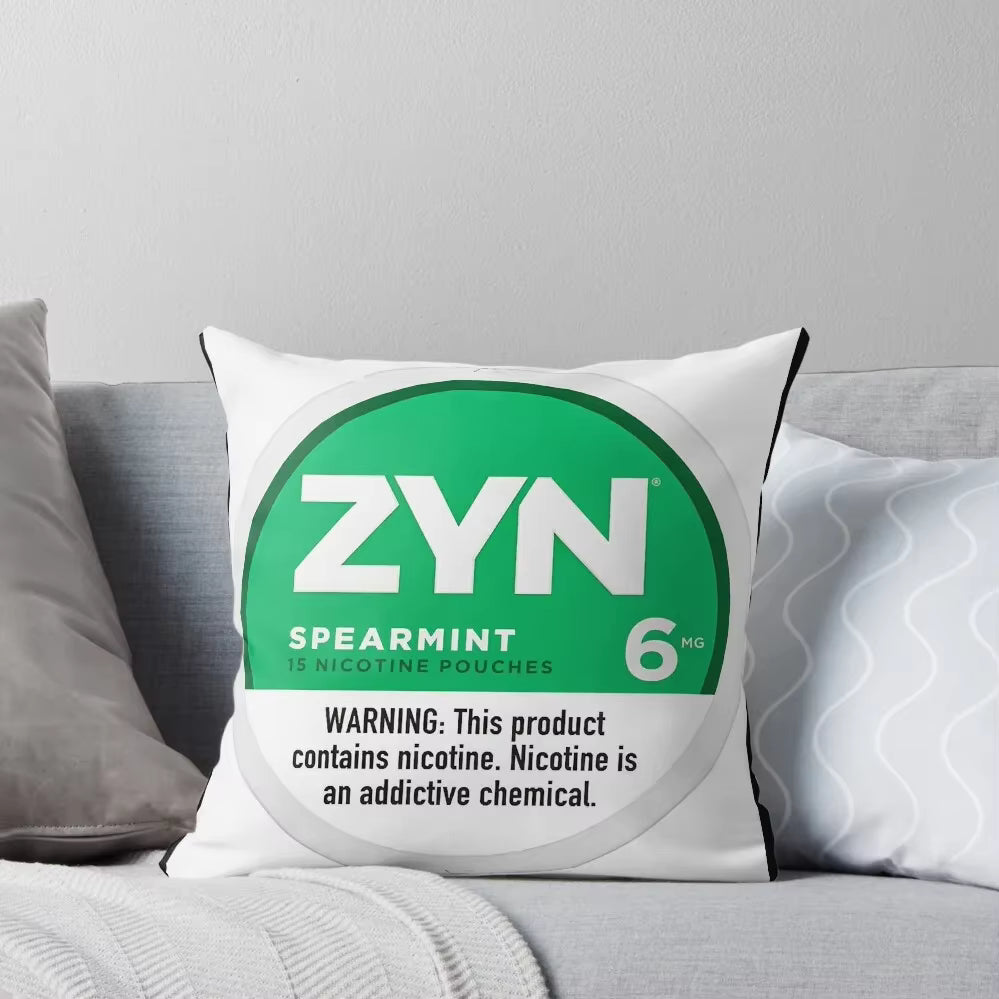 Nicotine Pouch Pillow Cover